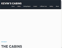 Tablet Screenshot of kevinscabinrental.com